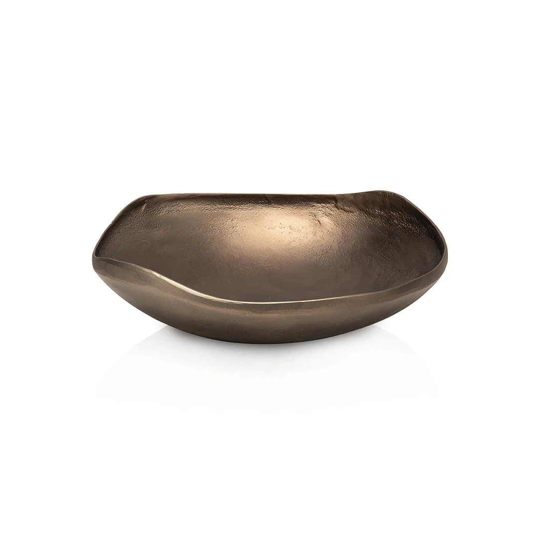 VAOSX METAL SERVING BOWL GOLD