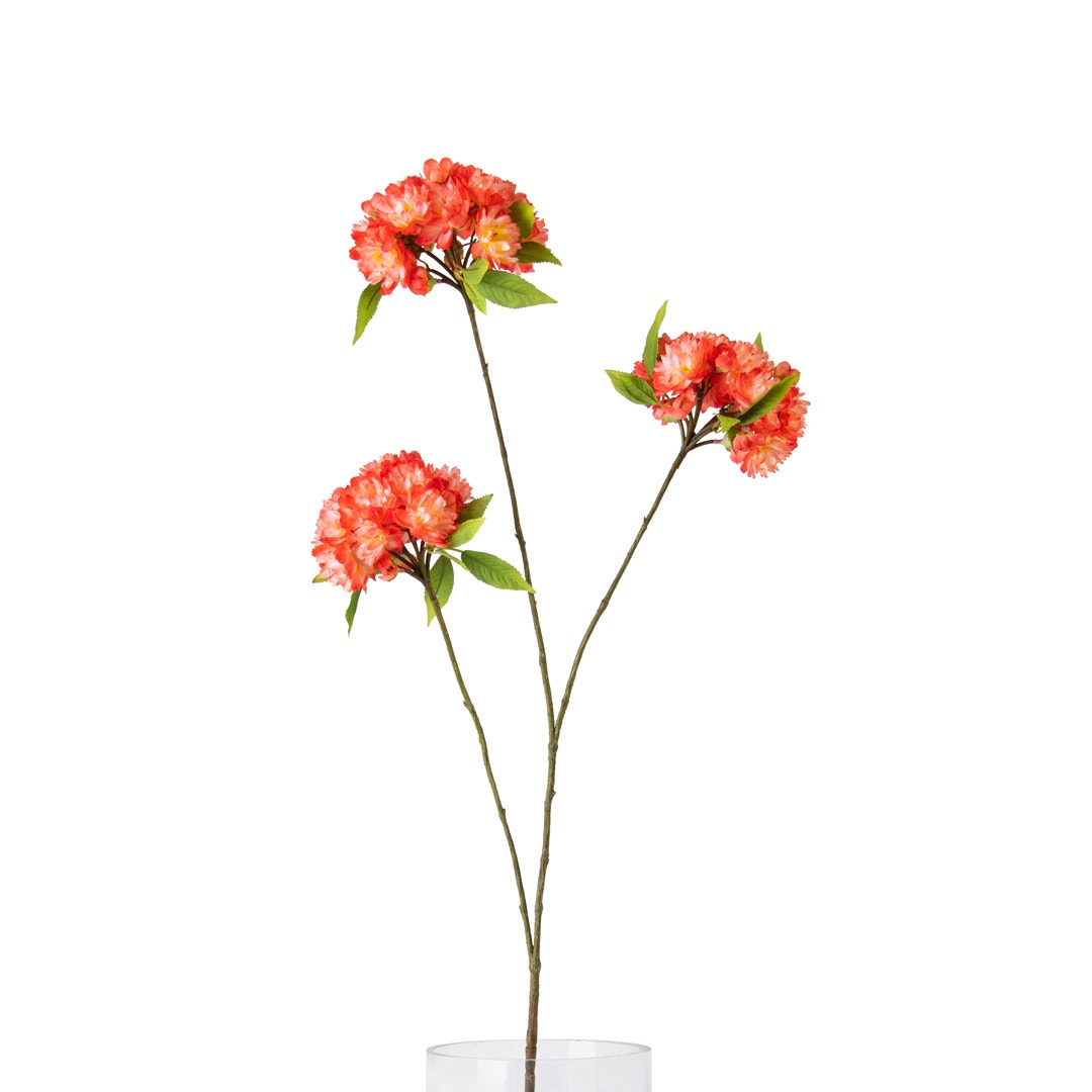 BLOSSOM ARTIFICIAL FLOWER ORANGE 95CM MADE FROM FABRIC,METAL,PLASTIC