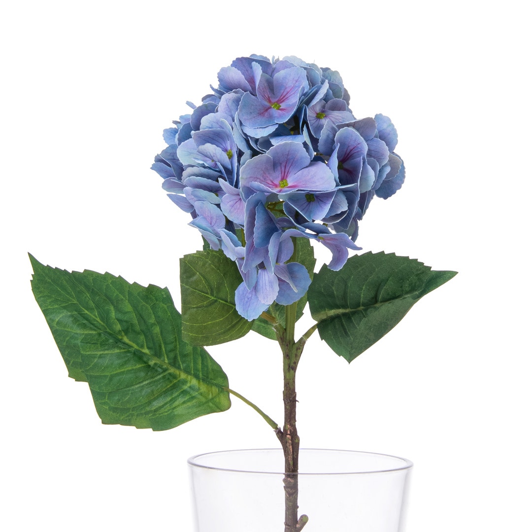 HYDRANGEA ARTIFICIAL FLOWER BLU 47CM MADE FROM FABRIC,METAL,PLASTIC