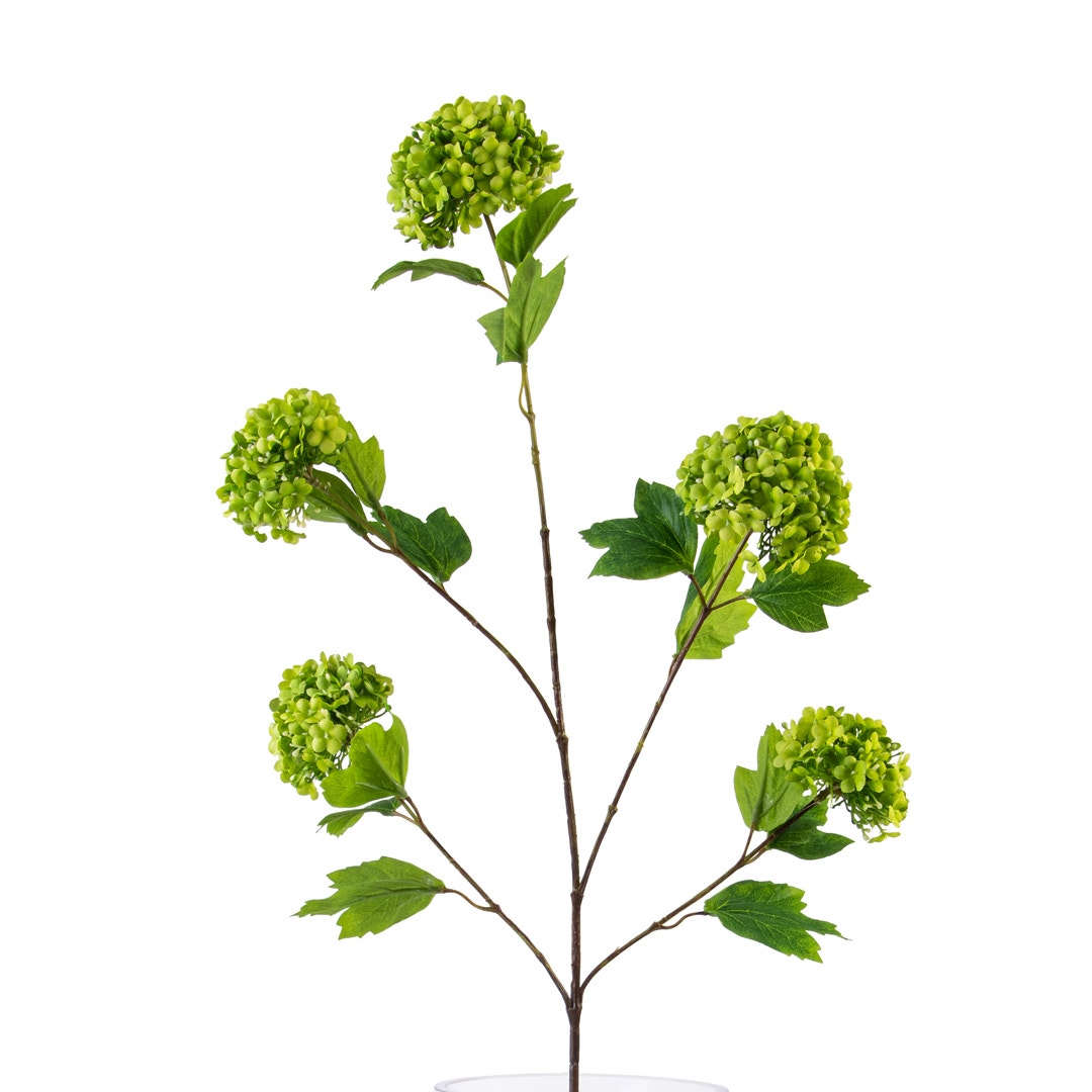 SNOWBALL ARTIFICIAL FLOWER GRN 99CM MADE FROM METAL,PLASTIC