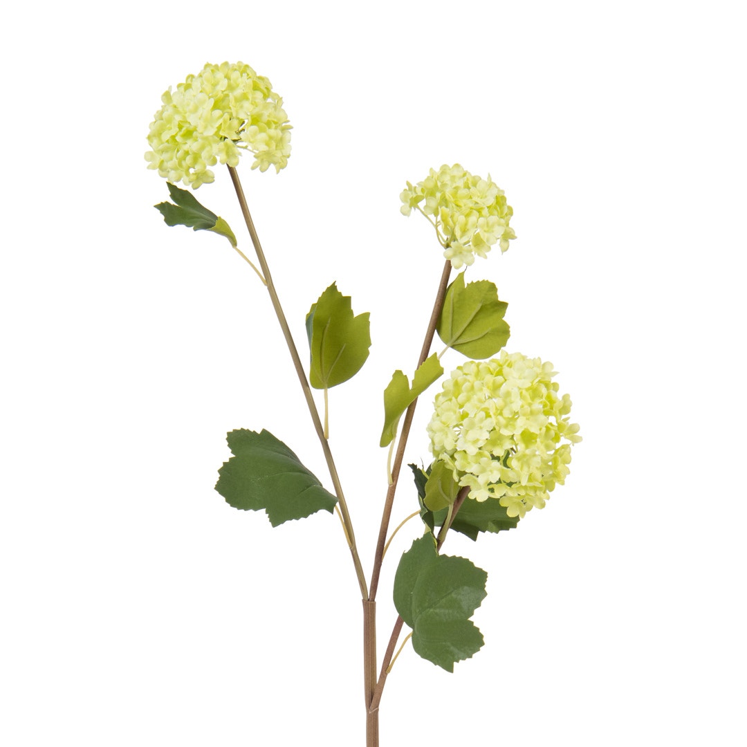 SNOWBALL ARTIFICIAL FLOWER YLW 71CM MADE FROM FABRIC,METAL,PLASTIC