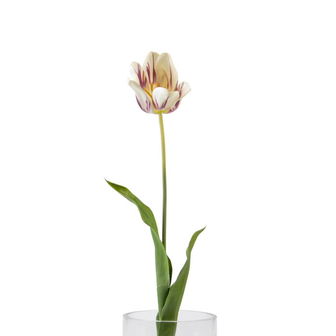 TULIP ARTIFICIAL FLOWER WHT 71CM MADE FROM METAL,PLASTIC