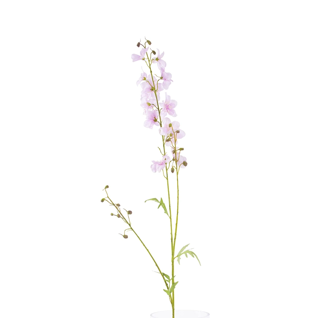 زهور صناعية بوليستر 101 سم وردي وأخضر