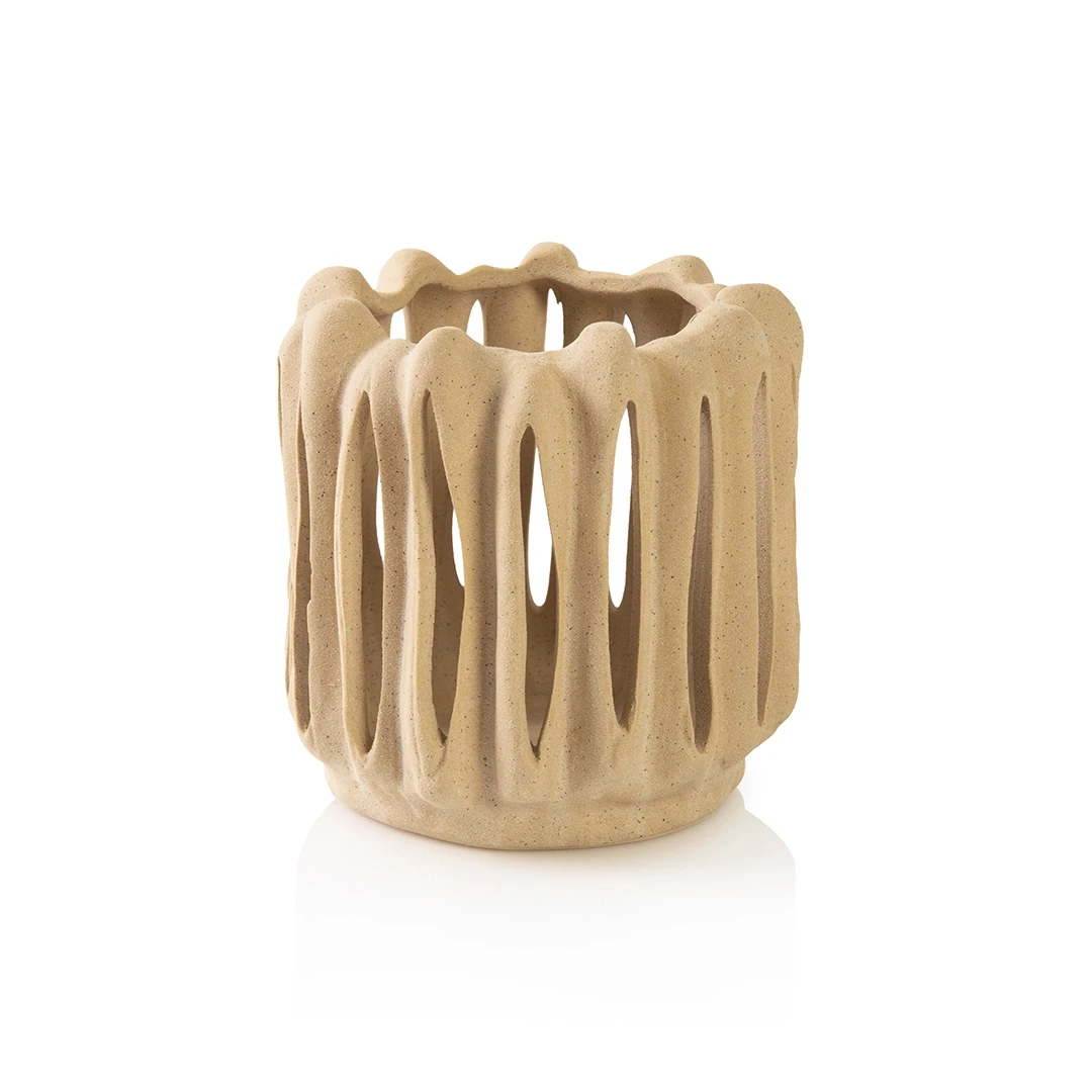 ROCHA SWING CANDLE HOLDER LARGE OFF-WHITE