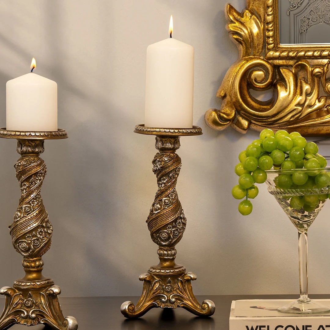 CANDLE HOLDER - GOLD
