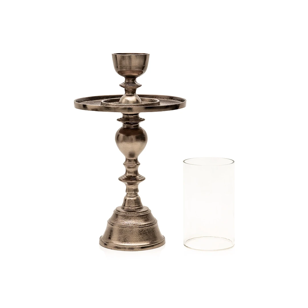 حامل شموع كاورابايت فضي