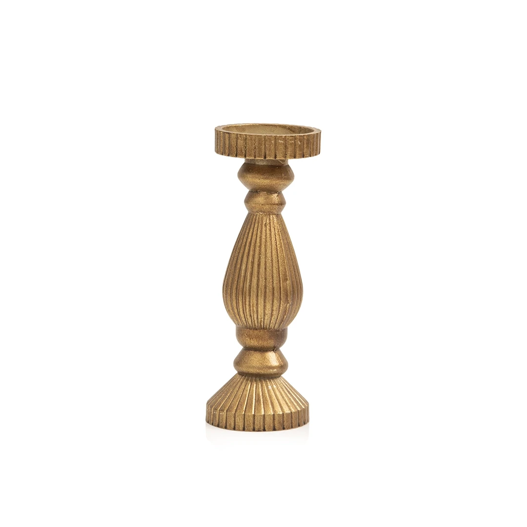 CANDLE HOLDER - ANTIQUE GOLD