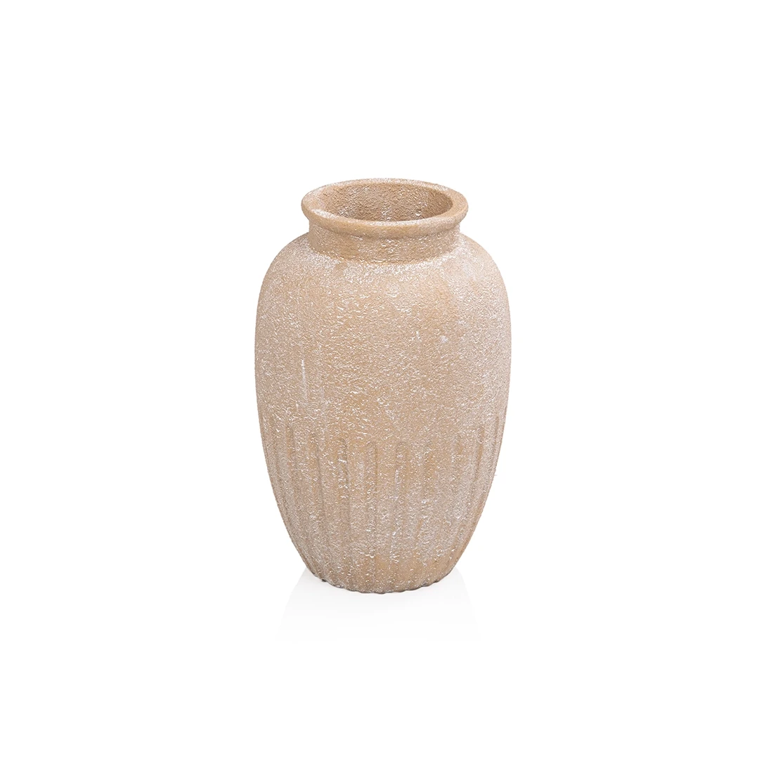 ZYELLETECH GLASS VASE WHITE