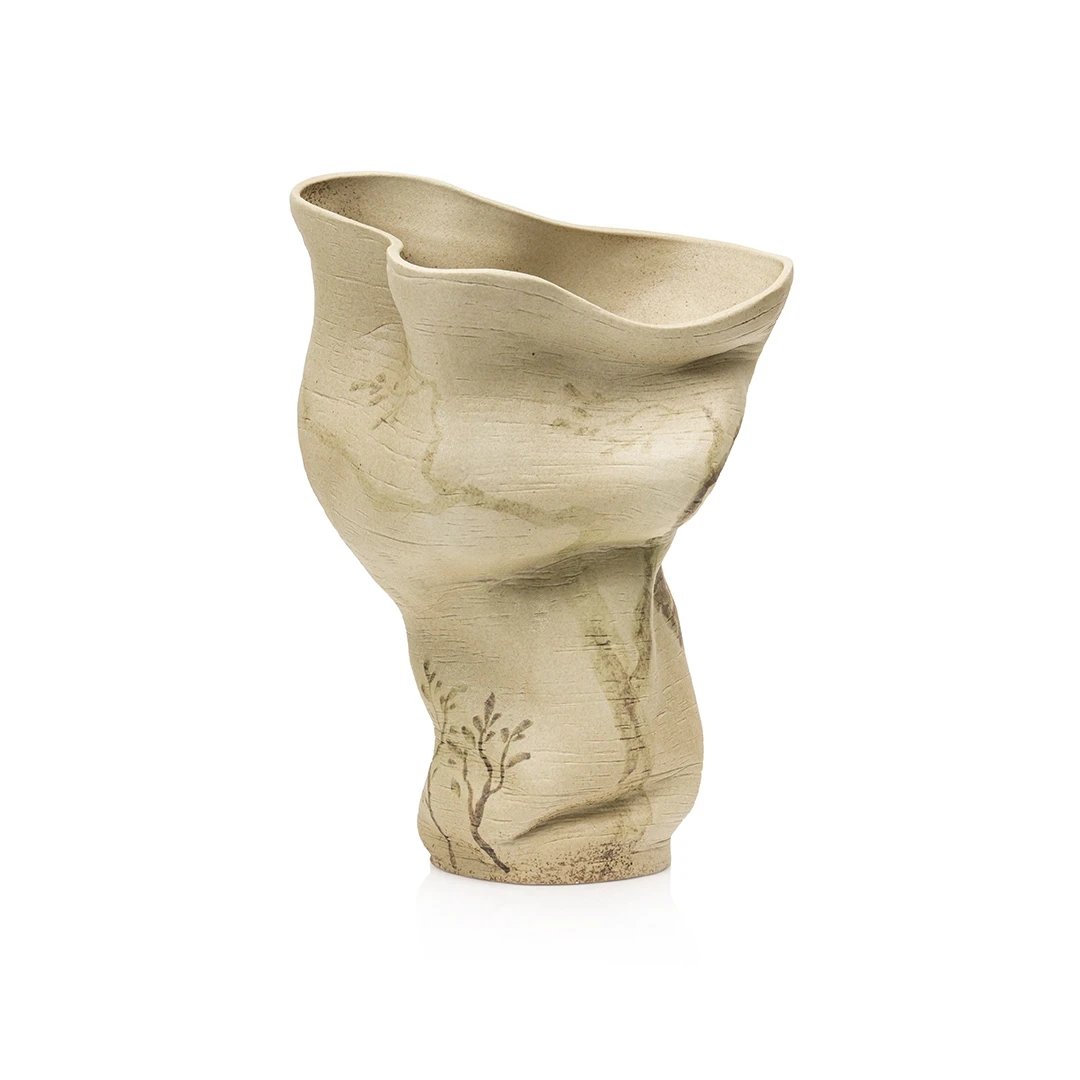 CALATEA VASE 23*38*52CM BEIGE
