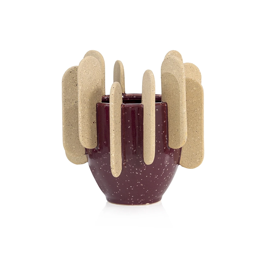 DIVANA VASE BROWN
