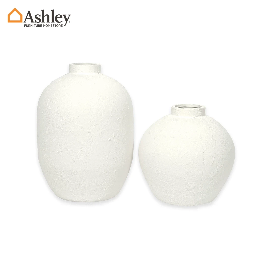 VASE SET 2 PCS - WHITE