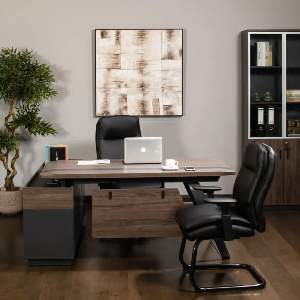 مكتب 180 سم + زاوية يمين رستبان