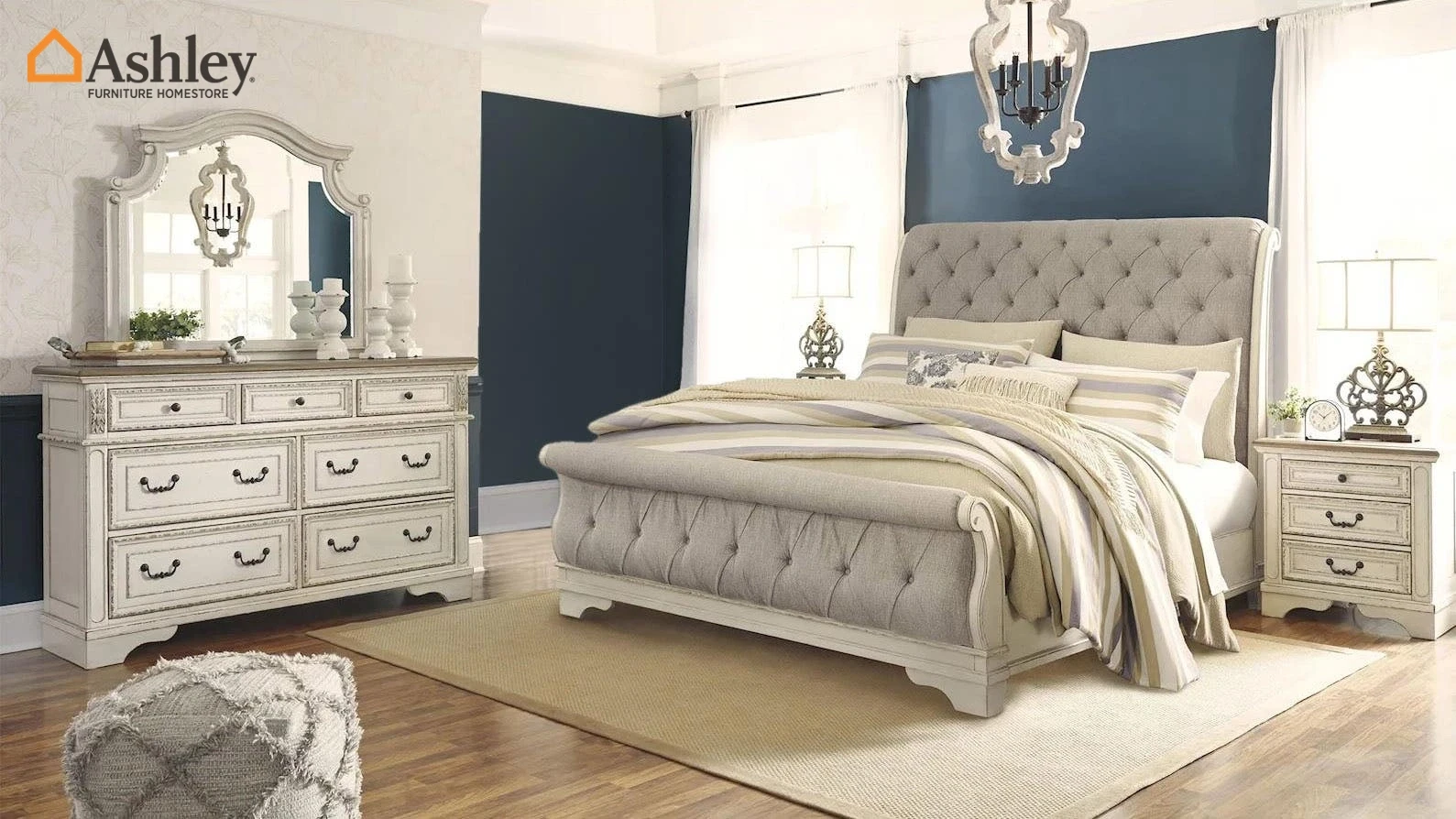 REALYN BEDROOM SET KING SIZE (193*203 CM) MADE FROM ENGINEERED WOOD