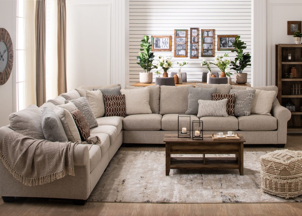 Glam sectional sales