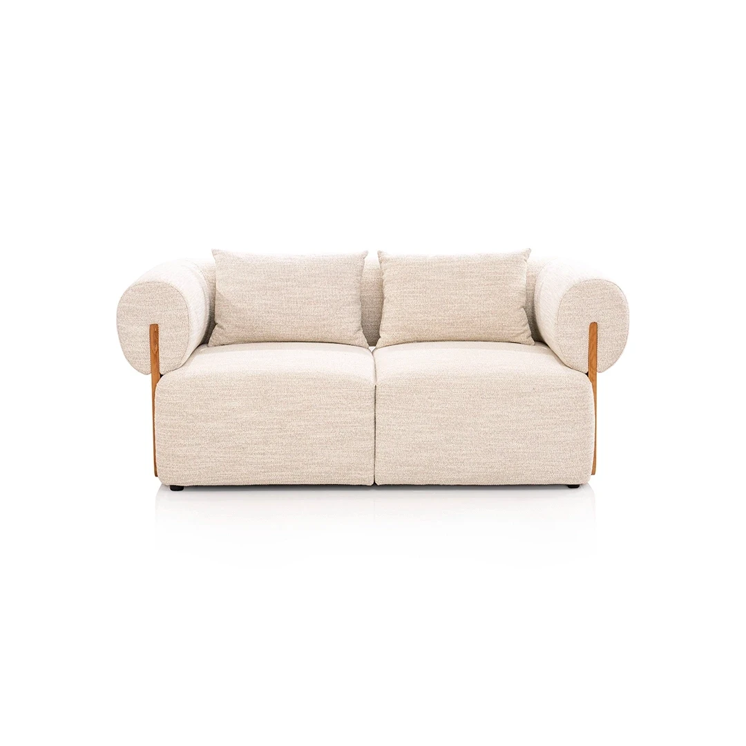 KANJARI LINEN SOFA 2 SEATER OFF WHITE