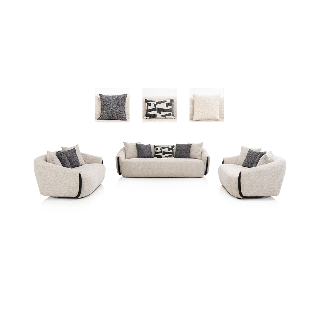 NOORAX SOFA SET 3 PCS BEIGE