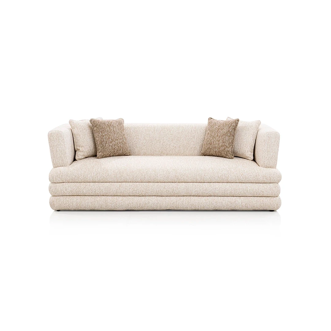 VERPAN LINEN SOFA 3 SEATER GREY