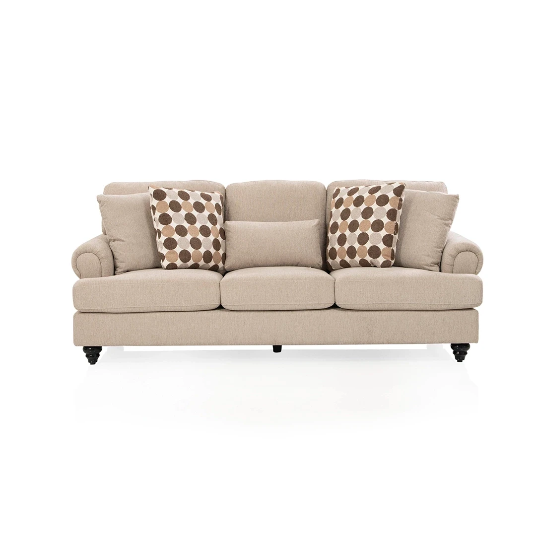 VELOZA CHENILLE SOFA 3 SEATER GREY