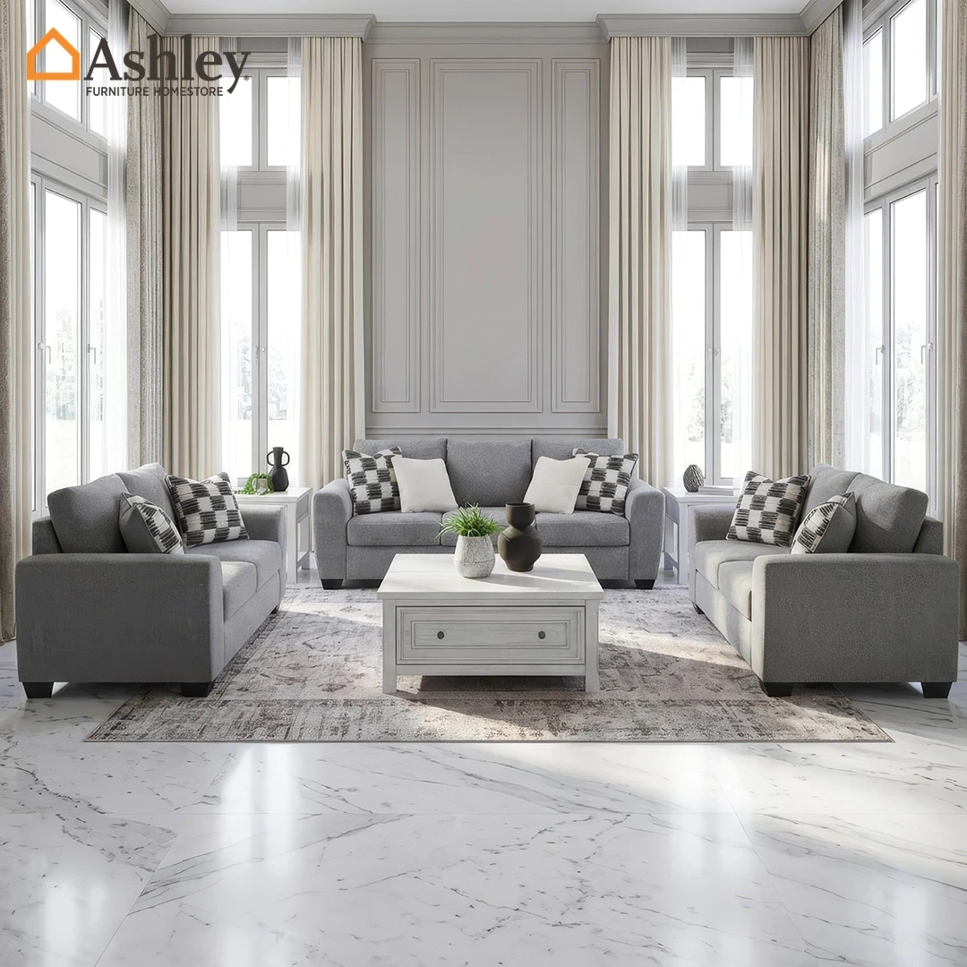 LOREO SOFA SET 3 PCS - GREY