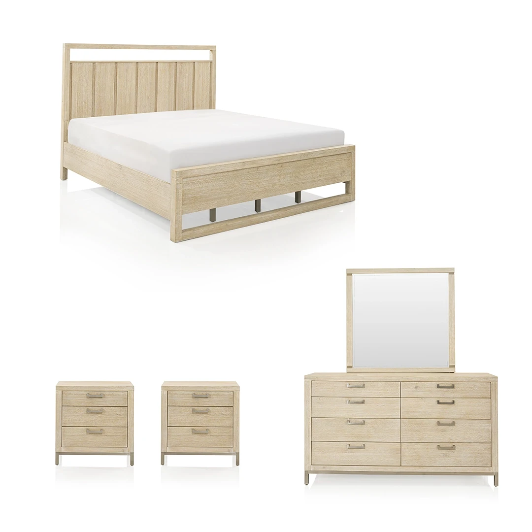 OLILAK BEDROOM SET KING SIZE (193*203 CM) - WHITE