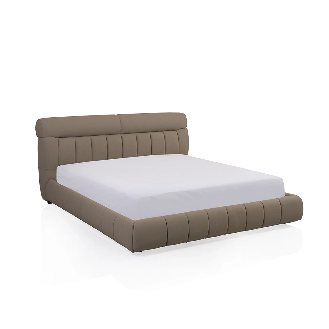 AMORA BED KING SIZE (180*200 CM) MADE FROM ENGINEERED WOOD,LEATHER