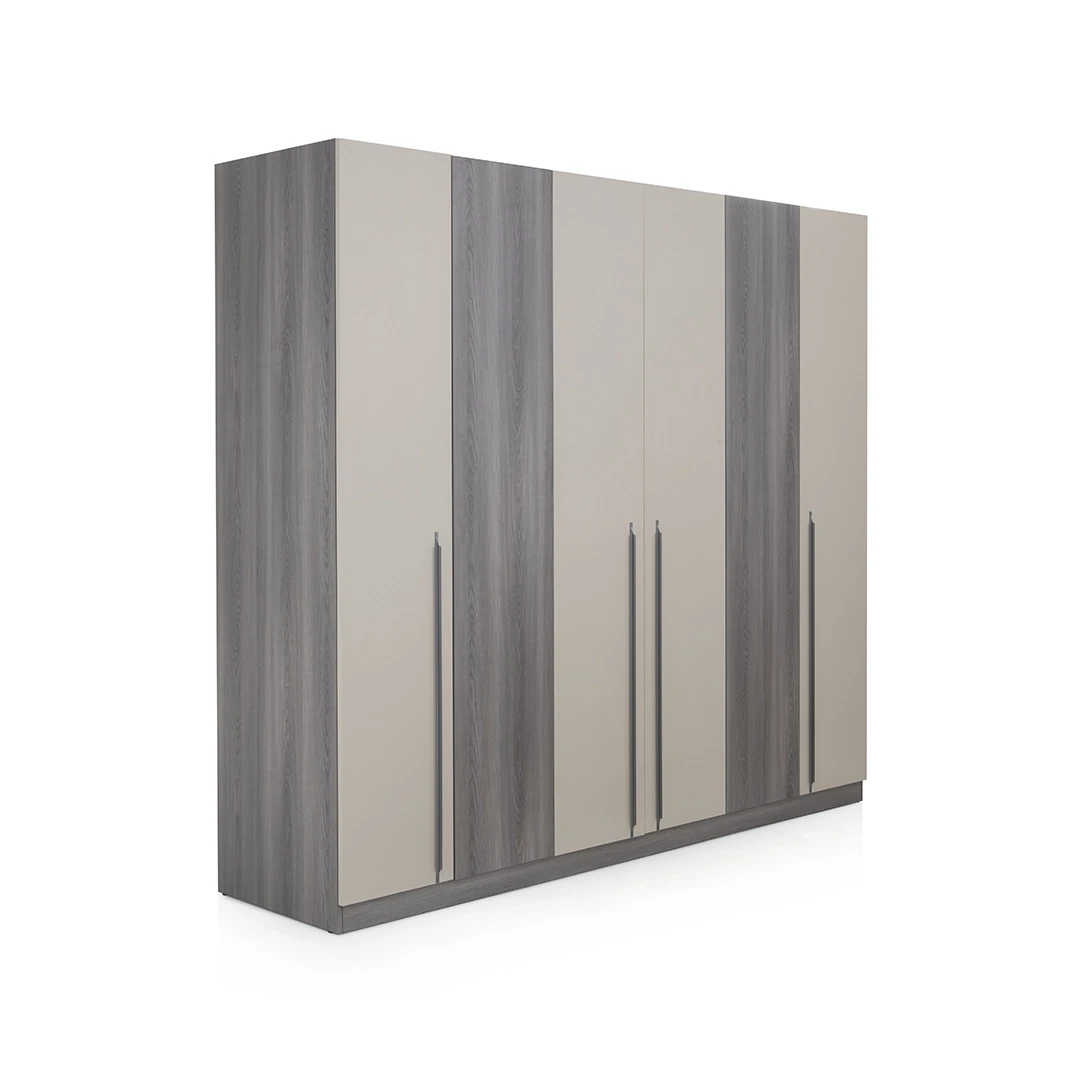 CELIA WARDROBE 6 DOOR - GREY