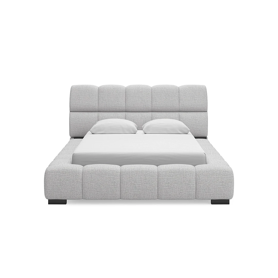 JESSTEAN BED QUEEN SIZE (150*200CM) GREY