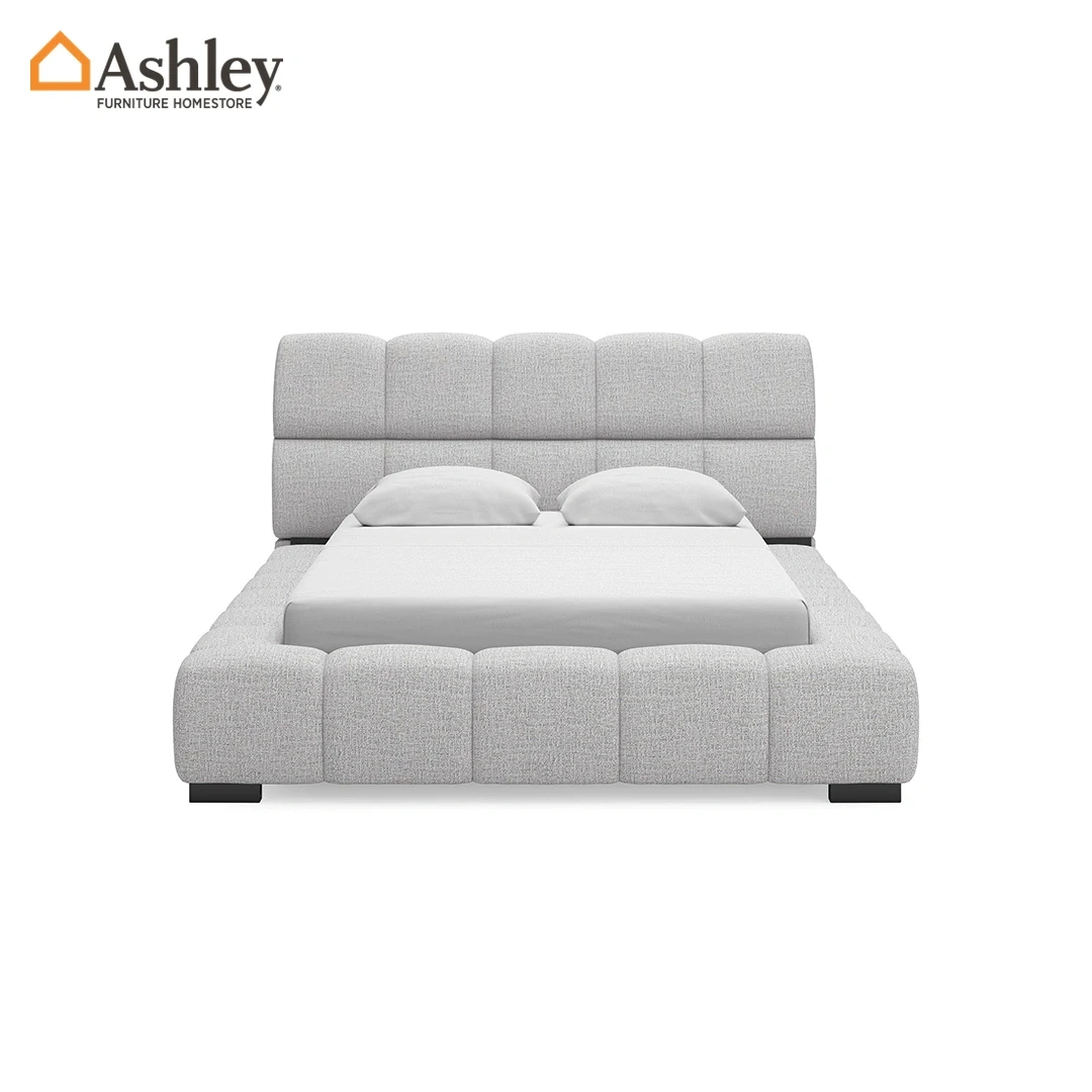 JESSTEAN BED QUEEN SIZE (150*200CM) GREY