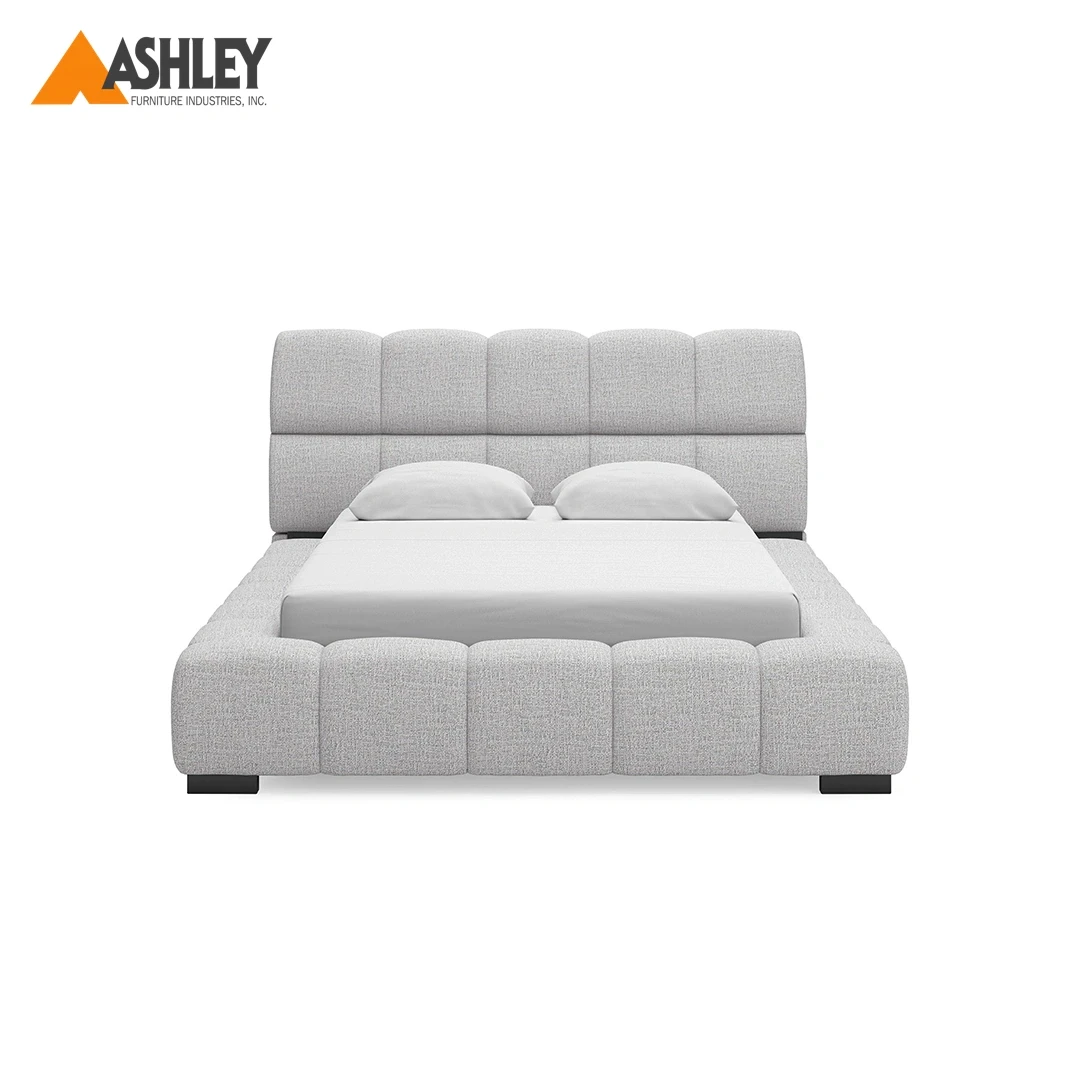 سرير جيستان حجم كوين (150*200 سم) لون رمادي