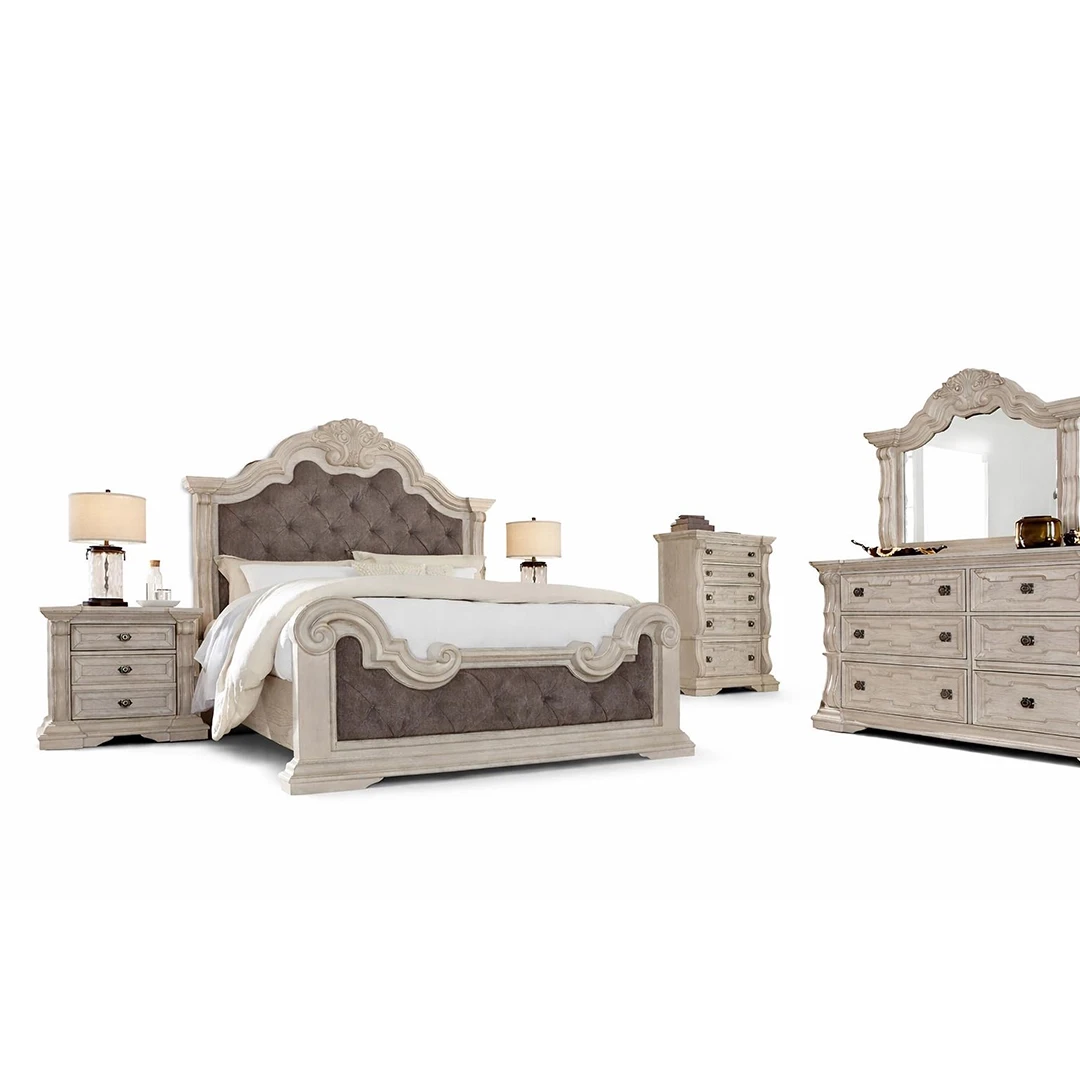 ANDONHALL BEDROOM SET KING SIZE WITH CHEST (193*203CM) BEIGE