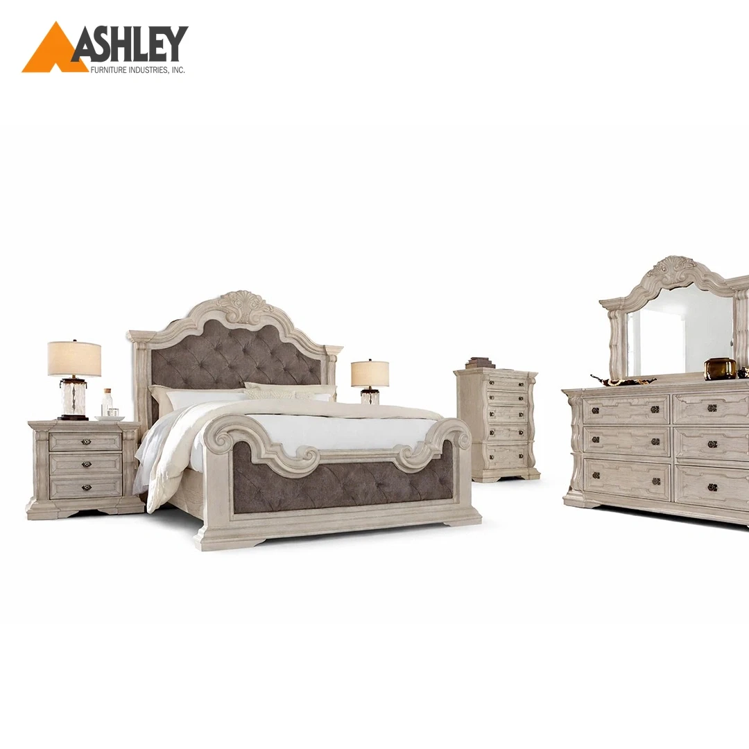 ANDONHALL BEDROOM SET KING SIZE WITH CHEST (193*203CM) BEIGE
