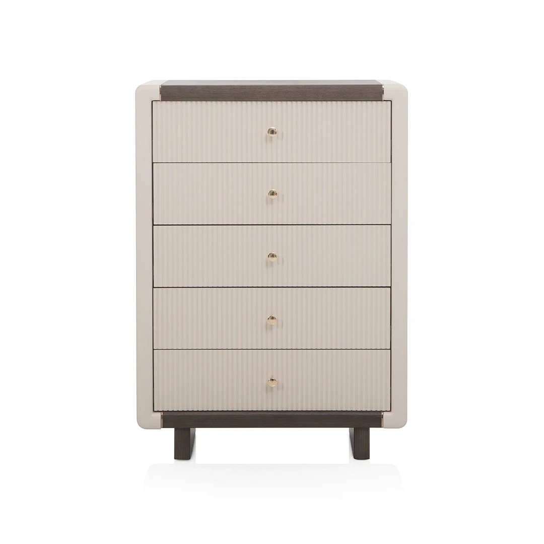 ERGOON CHEST OF DRAWER W82 * D43 * H115 CM BEIGE