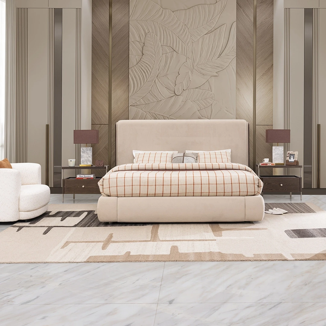 BED KING SIZE (193*203CM) BROWN