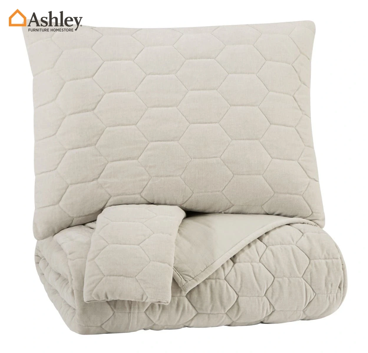 HESPER KING BEDDING SET OF 3 MADE FROM FABRIC