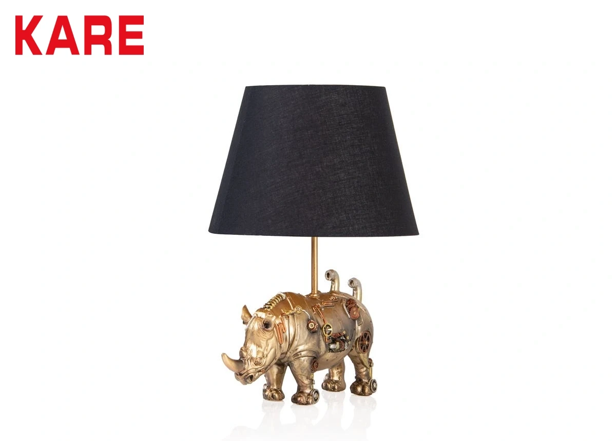 RHINO TABLE LAMP MADE FROM FABRIC,POLYRESIN
