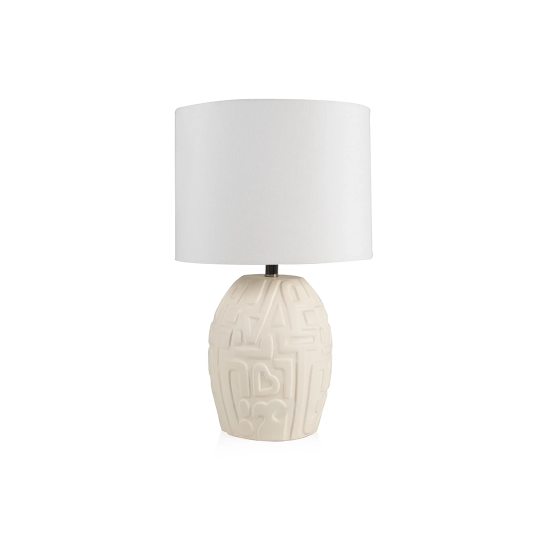 GAVIOTA TABLE LAMP MADE FROM FABRIC,CERAMIC