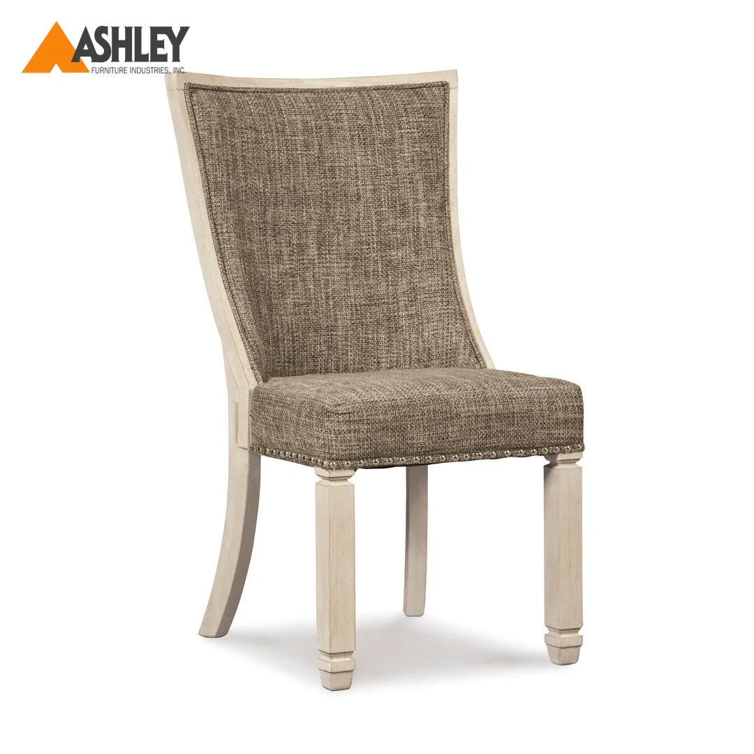 BOLANBURG DINING CHAIR BEIGE MADE FROM ENGINEERED WOOD,FABRIC