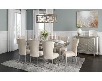 CHEVANNA DINING TABLE SET 8 CHAIRS + BUFFET