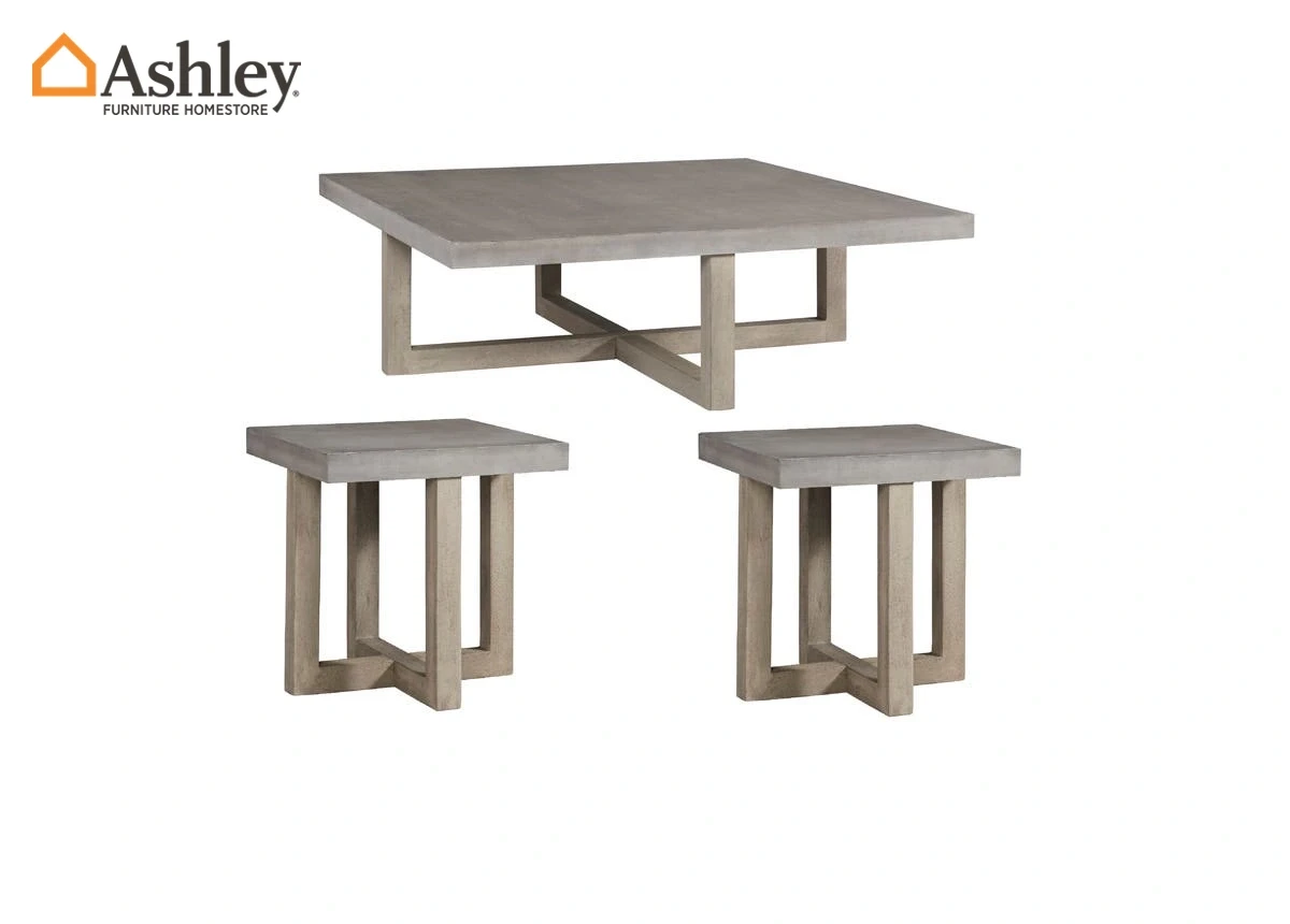 LOCKTHORNE COFFEE TABLE SET 3 PCS MADE FROM WOOD,ENGINEERED WOOD
