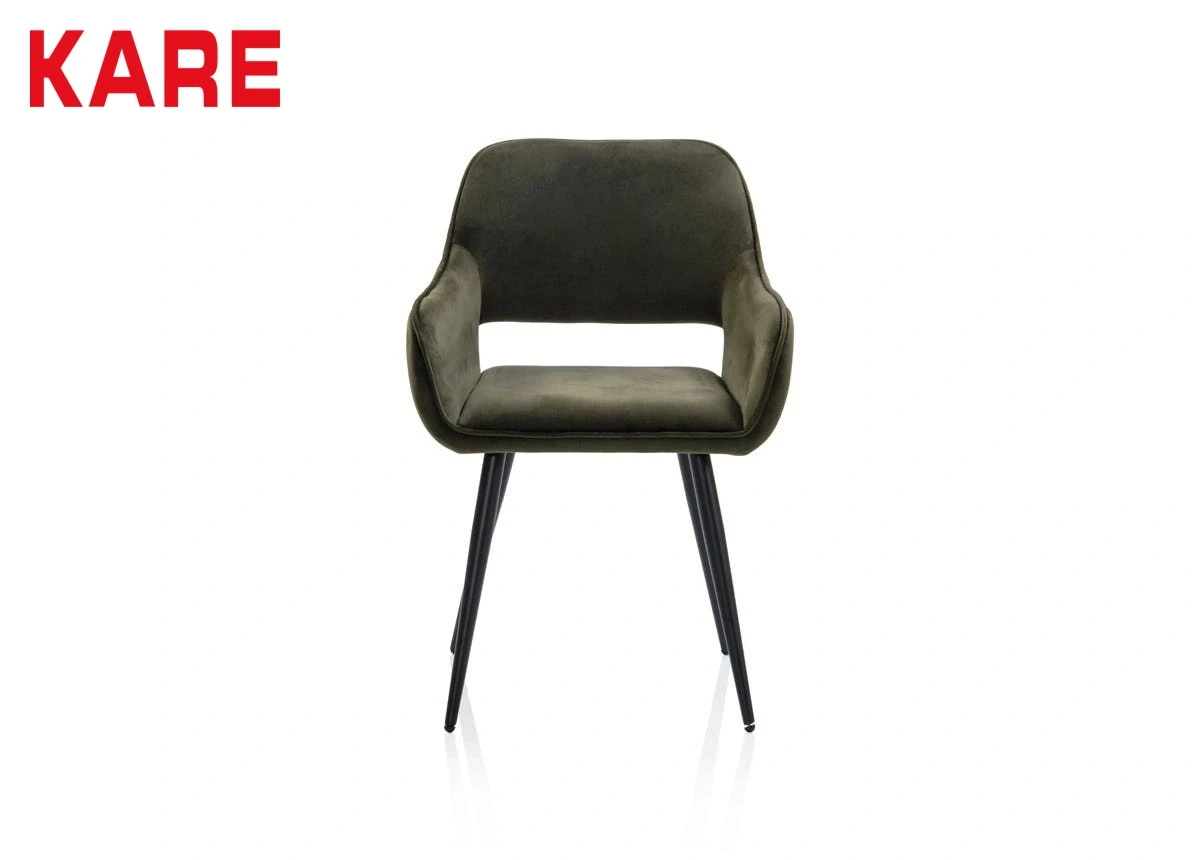 STYLO DINING CHAIR GREEN MADE FROM ENGINEERED WOOD,FABRIC