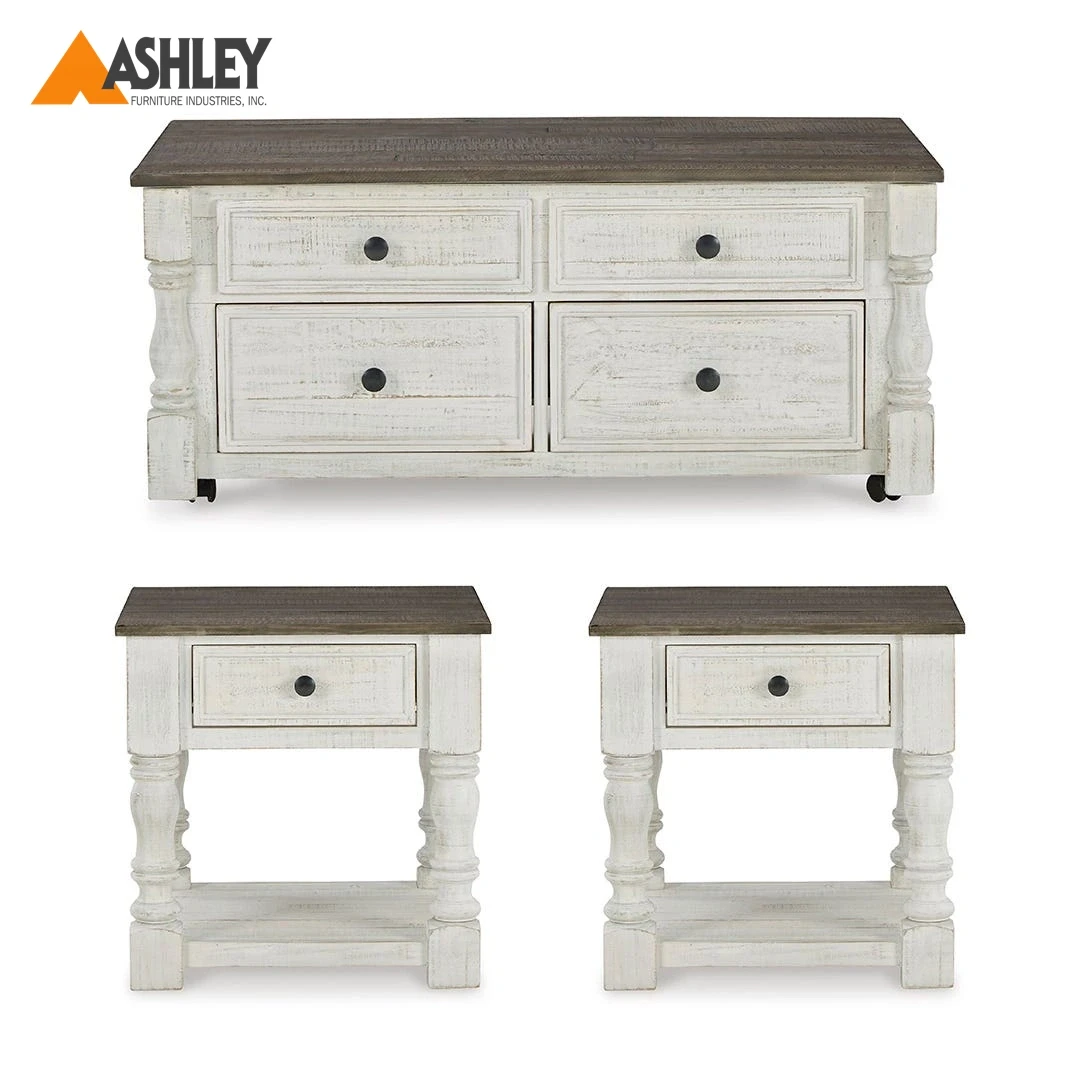 HAVALANCE COFFEE TABLE SET 3 PCS MADE FROM WOOD,ENGINEERED WOOD