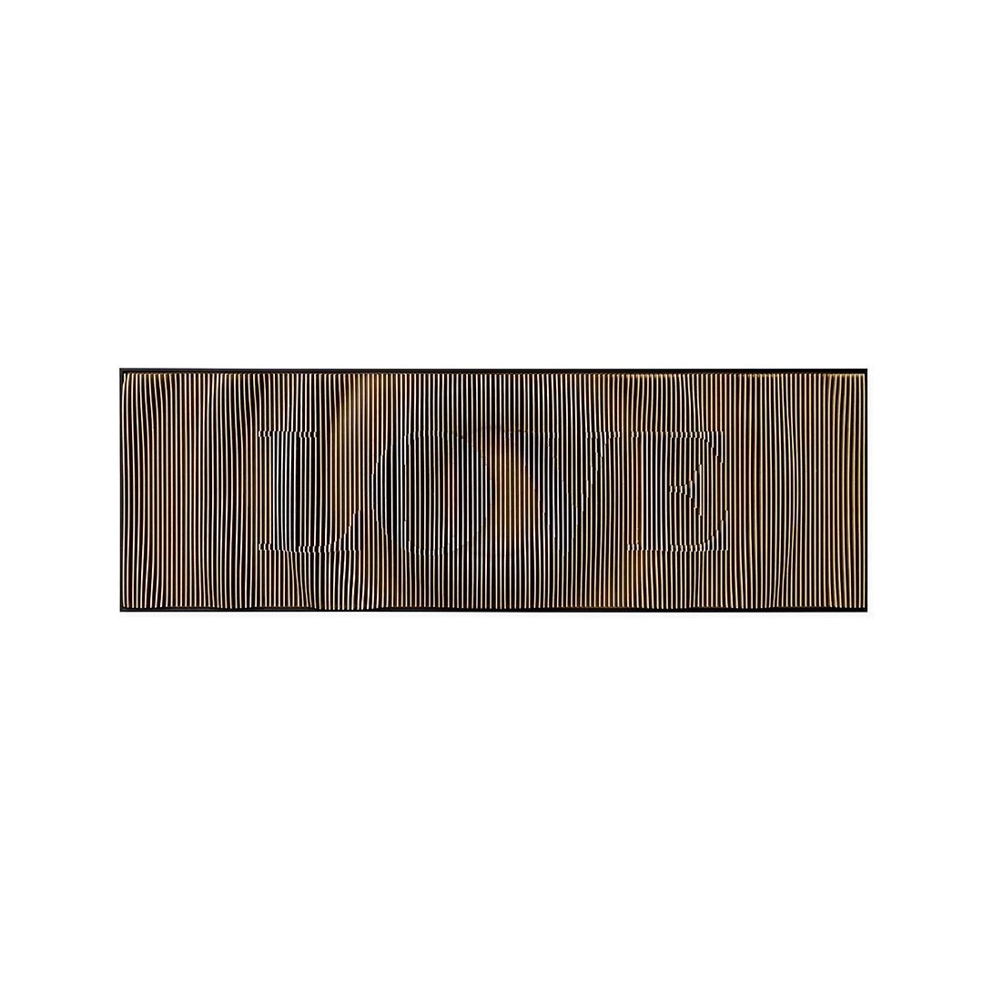 KAELEN WOODEN WALL ART 180X9X60 CM GOLD