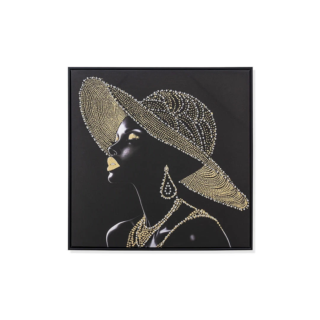 BYROX WOODEN WALL ART 80X80 CM