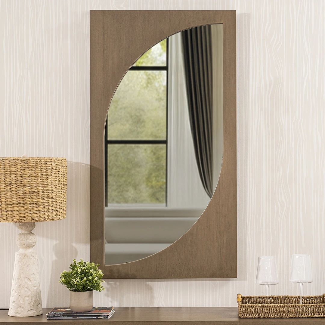 LUXOSX WALL MIRROR - BROWN