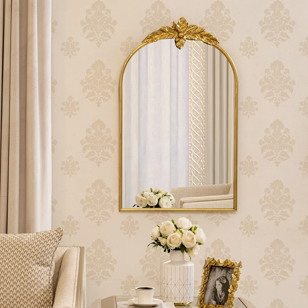 VIRELO WALL MIRROR - ANTIQUE GOLD