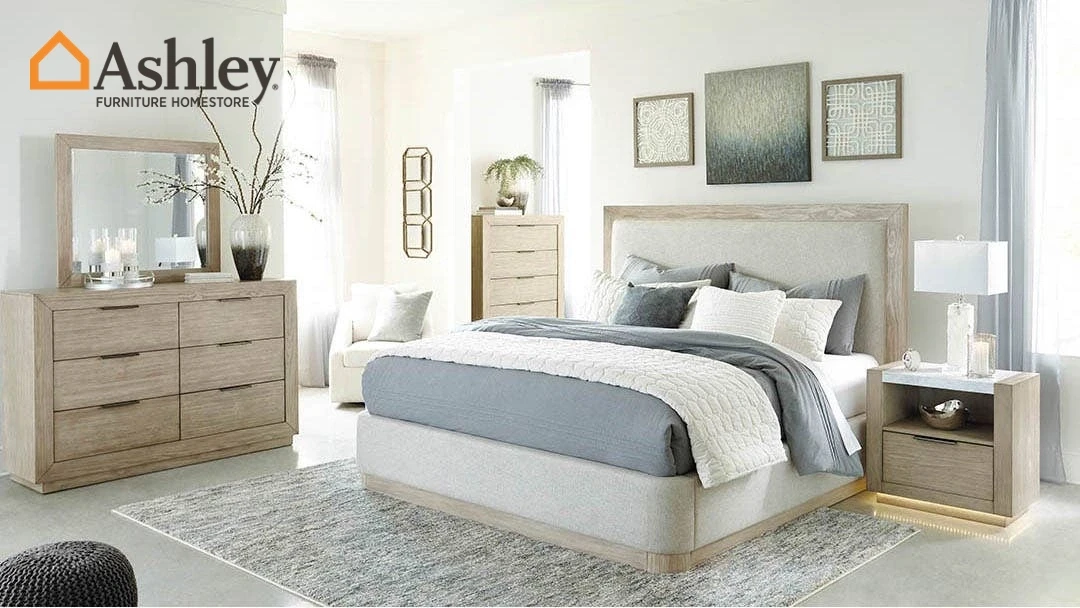 HENNINGTON BEDROOM SET + CHEST KING SIZE (193*203 CM) MADE FROM ENGINEERED WOOD