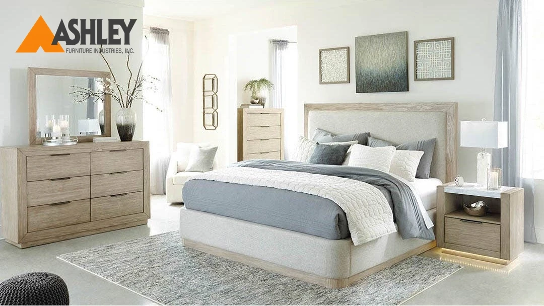 HENNINGTON BEDROOM SET + CHEST KING SIZE (193*203 CM) MADE FROM ENGINEERED WOOD