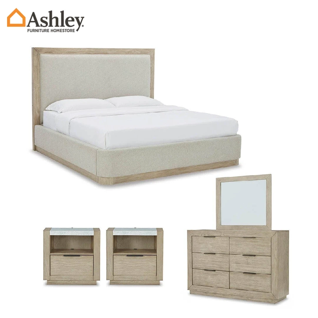 HENNINGTON BEDROOM SET KING SIZE (193*203 CM) MADE FROM ENGINEERED WOOD