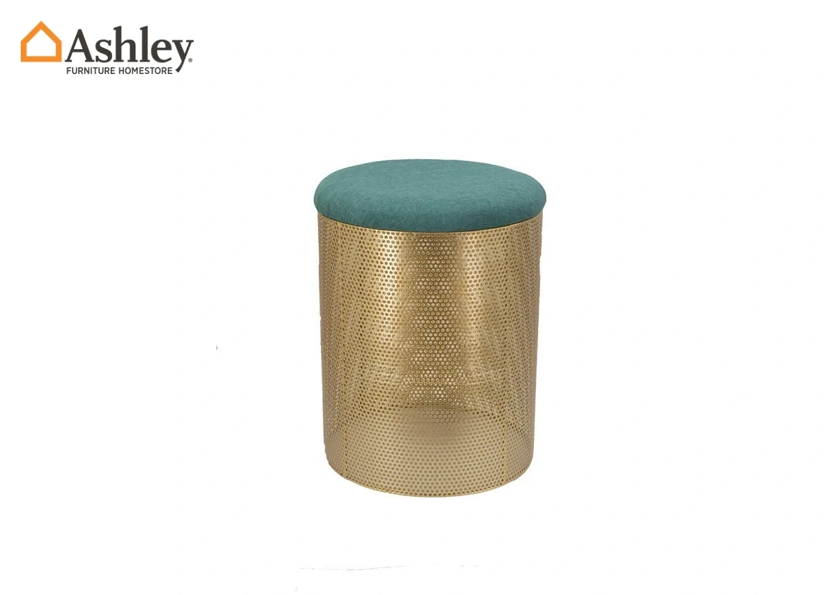 اوتومان فيرونا أسطواني بتصميم معاصر باللون الأخضر والذهبي