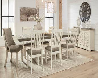 BOLANBURG DINING TABLE SET 8 CHAIRS